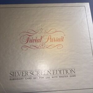 Trivial Pursuit Silver Screen Edition Subsidiary Card Set 1982 Horn Abbot LTD